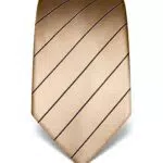 Vincenzo Boretti Herren Krawatte aus reiner Seide gestreift - Business und Hochzeit - Männer-Design - 8 cm schmal/breit - beige
