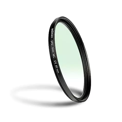 Walimex Pro UV-Filter Slim MC 49mm - Schutz vor UV-Strahlen und Verschmutzung