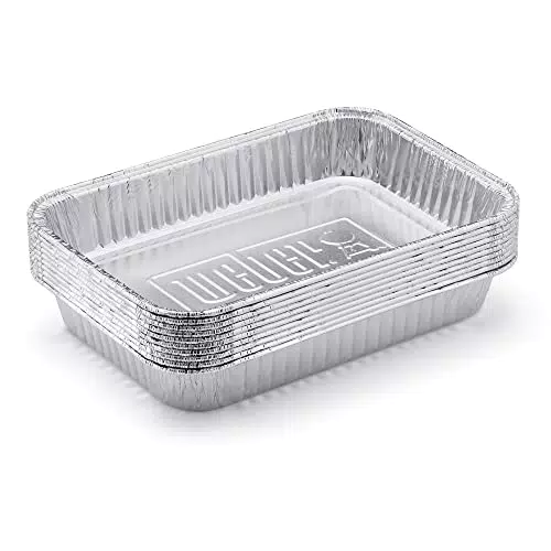 Weber Aluminium-Auffangschalen für Grill, Klein - Set von 10 Stück