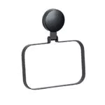 WENKO Handtuchring mit Static-Loc Befestigungssystem - Schwarz