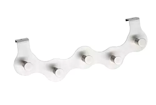 WENKO Garderobe Garda aus Edelstahl - Platzsparende Wandgarderobe