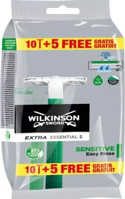 Wilkinson Sword Extra 2 Sensitive Herren Einwegrasierer, 1er Pack