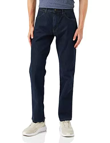 Wrangler Herren Regular Fit Jeans, Blau