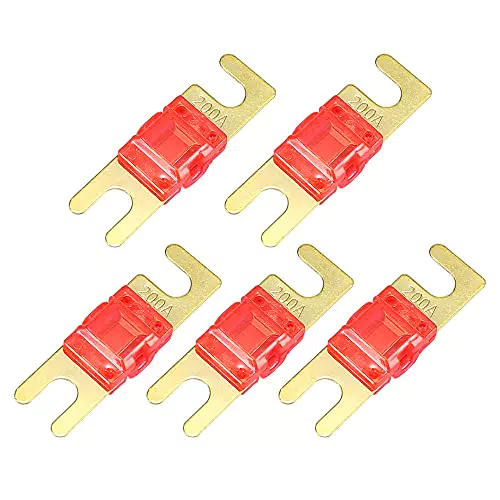 Autohaux Hochstromsicherung 200A Mini ANL Sicherung für Auto LKW Audio - Flachsicherungen Halter