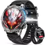 Smartwatch Herren von Xeletu - Wasserdichte Sportuhr mit 110+ Sportmodi und LED Taschenlampe