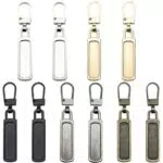 Ersatz Metall Reißverschluss-Zieher für Zipper, Multicolor, Abnehmbar (Rechteckig)