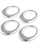 Zilverstad Serviettenringe oval versilbert - Set 4 Stück