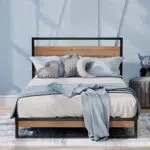 ZINUS Suzanne 15 cm Plattformbettrahmen aus Metall und Holz