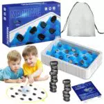 Magnetisches Schachspiel - Tisch-Magnetspiel für Kampfschach und Reiseschach - Kluster Magnetisches Stein-Brettspiel Dame-Spiel