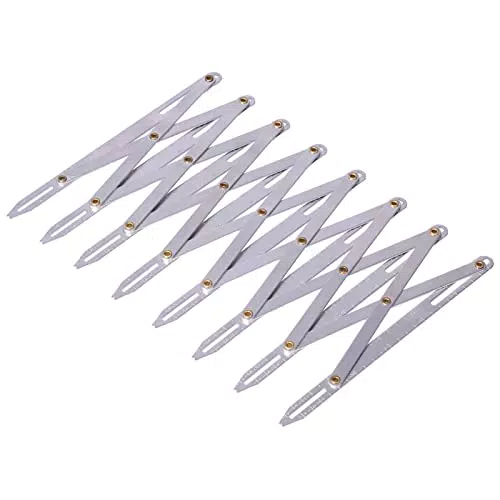 Aluminium-Nählehre für DIY-Vorhangzubehör - Metallknopf-Locator