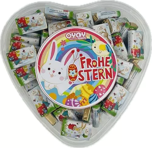 OYOY Osterschokolade Geschenkset in Präsentdose - Ostern Süßigkeiten für Erwachsene und Kinder