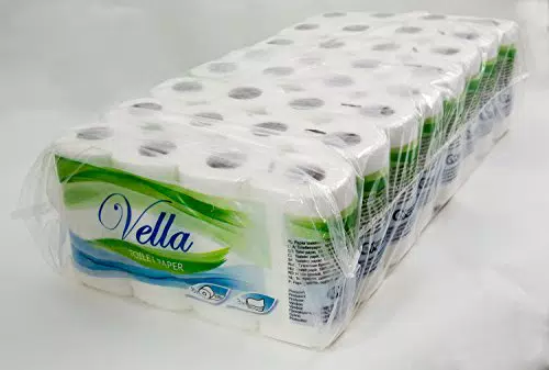 Vella Toilettenpapier, 3-lagig, weiß, 150 Blatt je Rolle