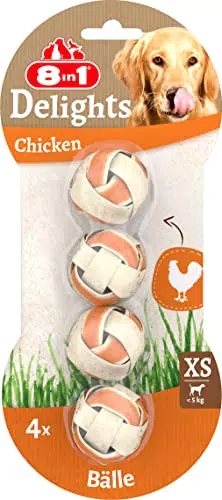 8in1 Delights Chicken Balls XS - Gesunder Kausnack für Hunde