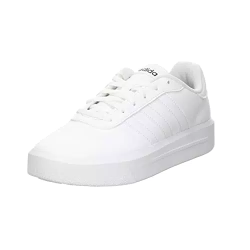 adidas Damen Court Platform Sneaker, Ftwr White Ftwr White Core Black Dark