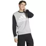Adidas Herren Essentials Fleece Sweatshirt mit großem Logo