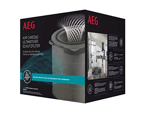 AEG Luftreiniger Filter CARE360 - Aktiver Virenschutz, 99,9% Bakterien und Viren entfernen