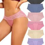 Damen Spitze Unterwäsche Hipster Panties Nahtlos Weiche Atmungsaktiver No Show Dessous