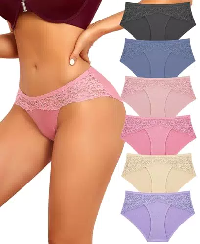 Damen Spitze Unterwäsche Hipster Panties Nahtlos Weiche Atmungsaktiver No Show Dessous
