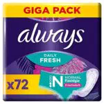 Always Dailies Fresh Slipeinlagen Damen Flexistyle Gigapack - Frischer Duft, atmungsaktiv & flexibel