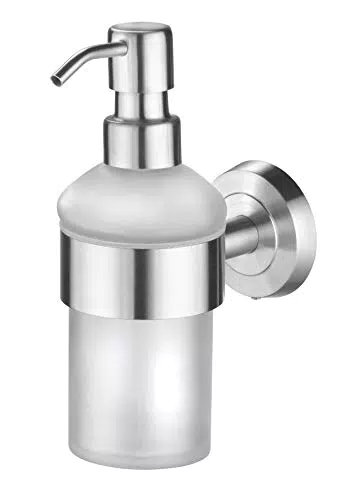 Seifenspender AMARE, Silber, rund
