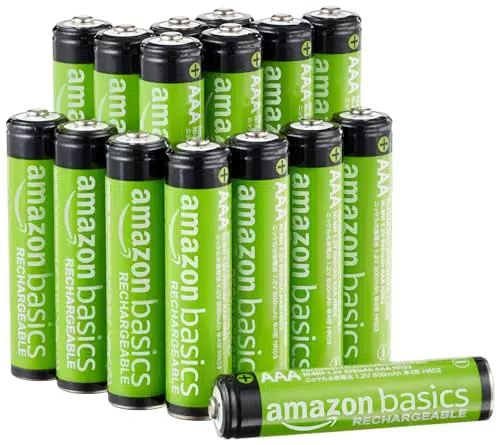 Amazon Basics AAA-Batterien, 800 mAh, wiederaufladbar
