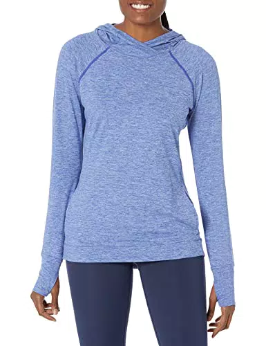 Amazon Essentials Damen Popover-Hoodie aus Angerautem Tech-Stretch