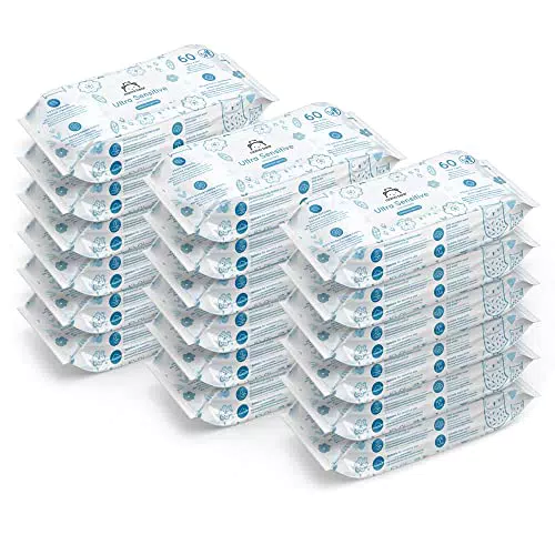 Amazon-Marke Mama Bear Ultra Sensitive Baby Feuchttücher - Unparfümiert