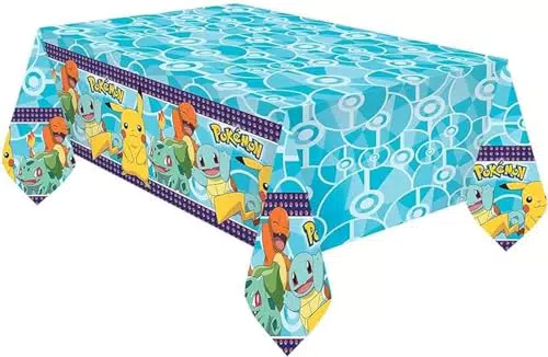 Amscan Pokemon Tischdecke aus Plastik - Größe 120 x 180 cm