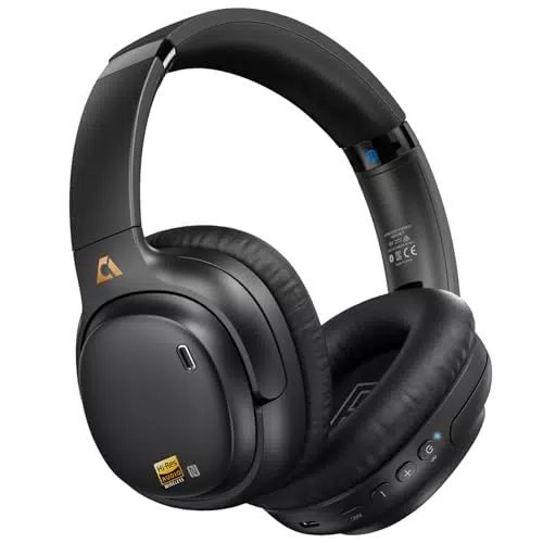 Kabellose Over-Ear Kopfhörer mit Aktiver Geräuschunterdrückung - Bluetooth 5.1, Hi-Res Audio, aptX HD, 60h Akkulaufzeit - Rosa