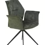 Apollo Armlehnenstuhl Sessel Susanne, Metallgestell Schwarz - Bequemer Sessel für Zuhause