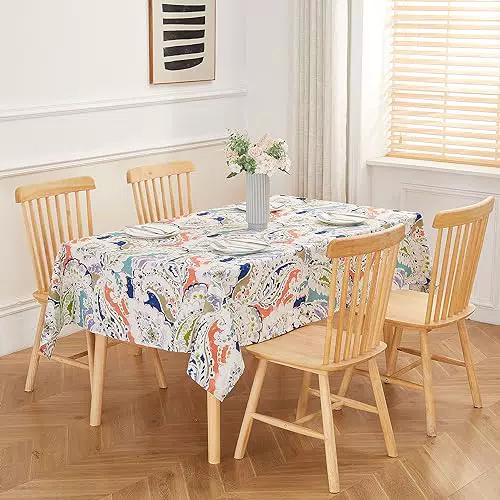 Tischdecke aus 100% Baumwolle - Eckig - 140x240 cm - Bohemian-Stil