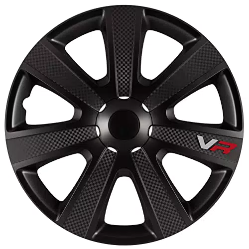 Satz Radzierblenden VR 16-Zoll Schwarz/Karbon-Look - Auto-Style