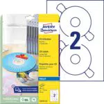 AVERY Zweckform CD-Etiketten, selbstklebend, ClassicSize, hochglänzend, für Inkjet-Drucker