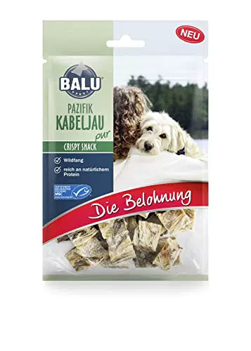 "BALU Hundesnacks - Getreidefreie Leckerlis für Hunde mit Zahnpflege, Fischgeschmack"