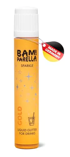 "**Parella Flüssiger Essbarer Glitzer für Getränke Gold Sparkle**"