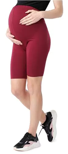 Be Mammy Damen Kurze Umstandsleggings aus Bio-Baumwolle BE20-285