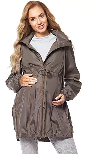 Be Mammy Damen Parka Übergangsjacke Herbstjacke Umstandsjacke BE20-213