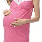 Be Mammy Damen Umstands Pyjama mit Stillfunktion BE20-143