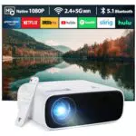 Mini Beamer mit WiFi und Bluetooth - Full-HD Projektor mit Lautsprecher