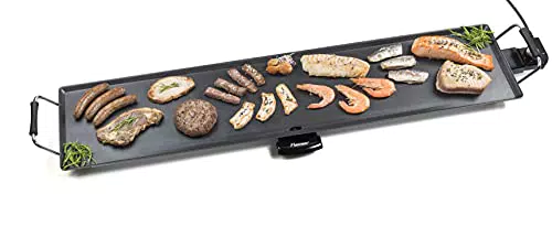 Bestron elektrische XXXL Plancha-/Teppanyaki-Grillplatte mit Antihaftbeschichtung