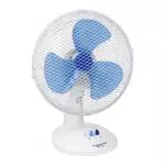 Bestron Mobiler Tischventilator Ø 27cm, kleiner Ventilator 2 Geschwindigkeitsstufen & 75° Oszillation-Funktion