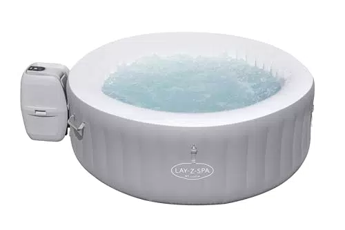 Bestway LAY-Z-SPA St. Lucia AirJet Whirlpool - Runder Outdoor-Whirlpool für 2-3 Personen