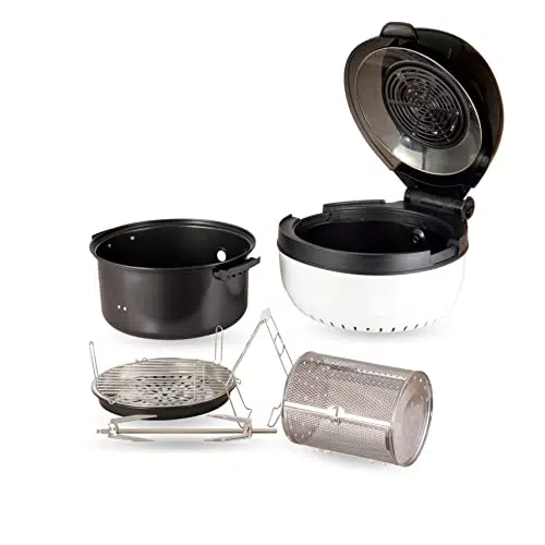 Vital Bistro Family+ - Halogen- und Heißluftofen mit Infrarotheizelement - 1300 Watt - 10 Liter Garraum - Rotisserie