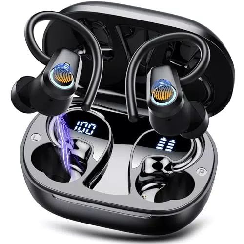 "Bluetooth Kopfhörer Sport - Kabellose Bluetooth 5.3 In-Ear Kopfhörer mit Noise Cancelling und IP7 Wasserschutz"