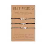 BOCHOI Beste Freund Armbänder für 2 BFF Frauen - Herz Freundschaftsarmband