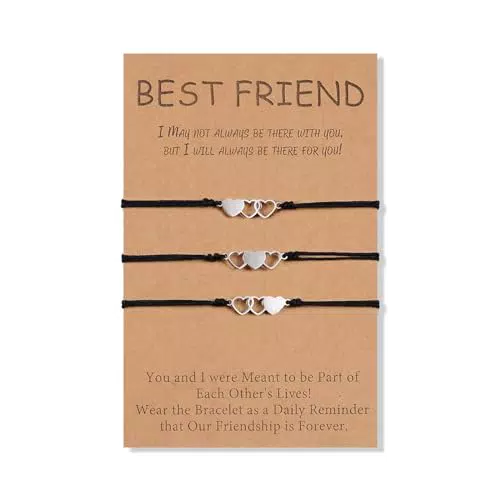 "BOCHOI Beste Freund Armbänder für 2 BFF Frauen - Herz Freundschaftsarmband"