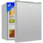 Bomann® Mini Kühlschrank 42 Liter für Büro, Camping und Gaming | Leiser Getränkekühlschrank | Minibar mit wechselbarem Türanschlag