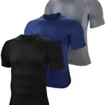 BOOMCOOL Herren Kompressionsshirt Kurzarm für Running und Fitness