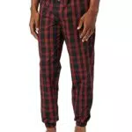 BOSS Herren Pyjamahose Nightwear Easy Pants Cuff - Rot