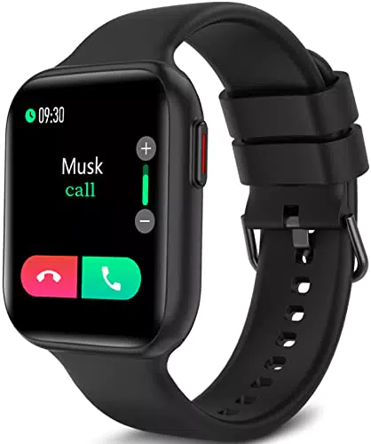 Smartwatch BT3 von BRIBEJAT - HD Fitnessuhr mit 28 Sportmodi und Pulsmesser - Wasserdichter Fitness Tracker - Kompatibel mit Android und iOS - Schwarz